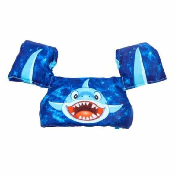 Shark 2-in-1 Swim Safety Training Set Life Vest & Floating Arm Bands Ages 2+ NWT - Picture 1 of 1